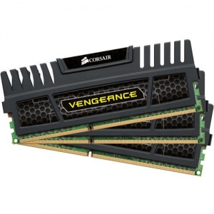 DIMM DDR3 (1600) 12Gb Corsair Vengeance  CMZ12GX3M3A1600C9  (9-9-9-24) , комплект 3 шт. по 4Gb, RTL