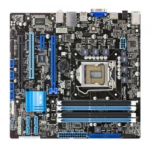 ASUS P8H67-M  Socket 1155,  iH67, 4*DDR3, 2*PCI-E, ATA, SATA+RAID, SATA 6Gb/s, ALC887 8ch, GLAN, D-SUB + HDMI (Integrated In Processor), mATX