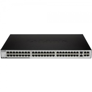 D-Link DES-3052 Управляемый коммутатор 48x10/100Mbps, 2-port 10/100/1000BASE-T, 2 combo 1000BASE-T/SFP L2 19''